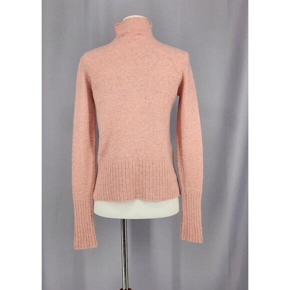 Madewell Sweater Womens Extra Small Pink Mock Neck Alpaca Wool Blend Pullover - Picture 3 of 12